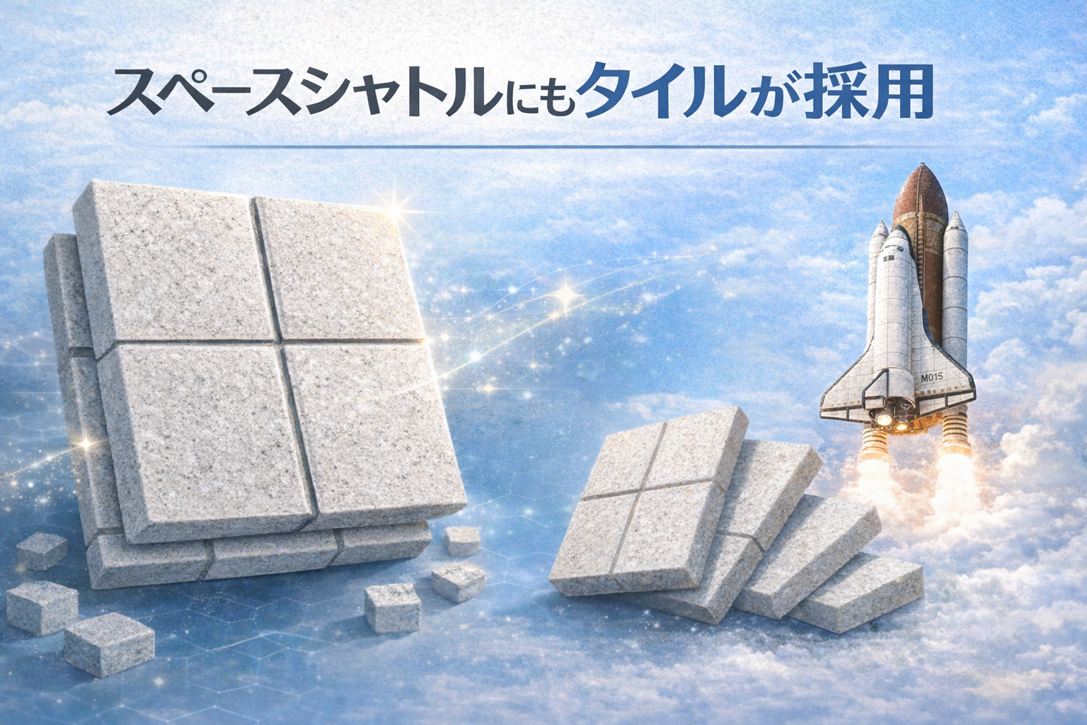 スペースシャトルにもタイルを採用