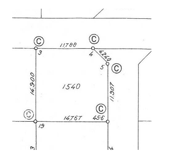 分譲地の区画図