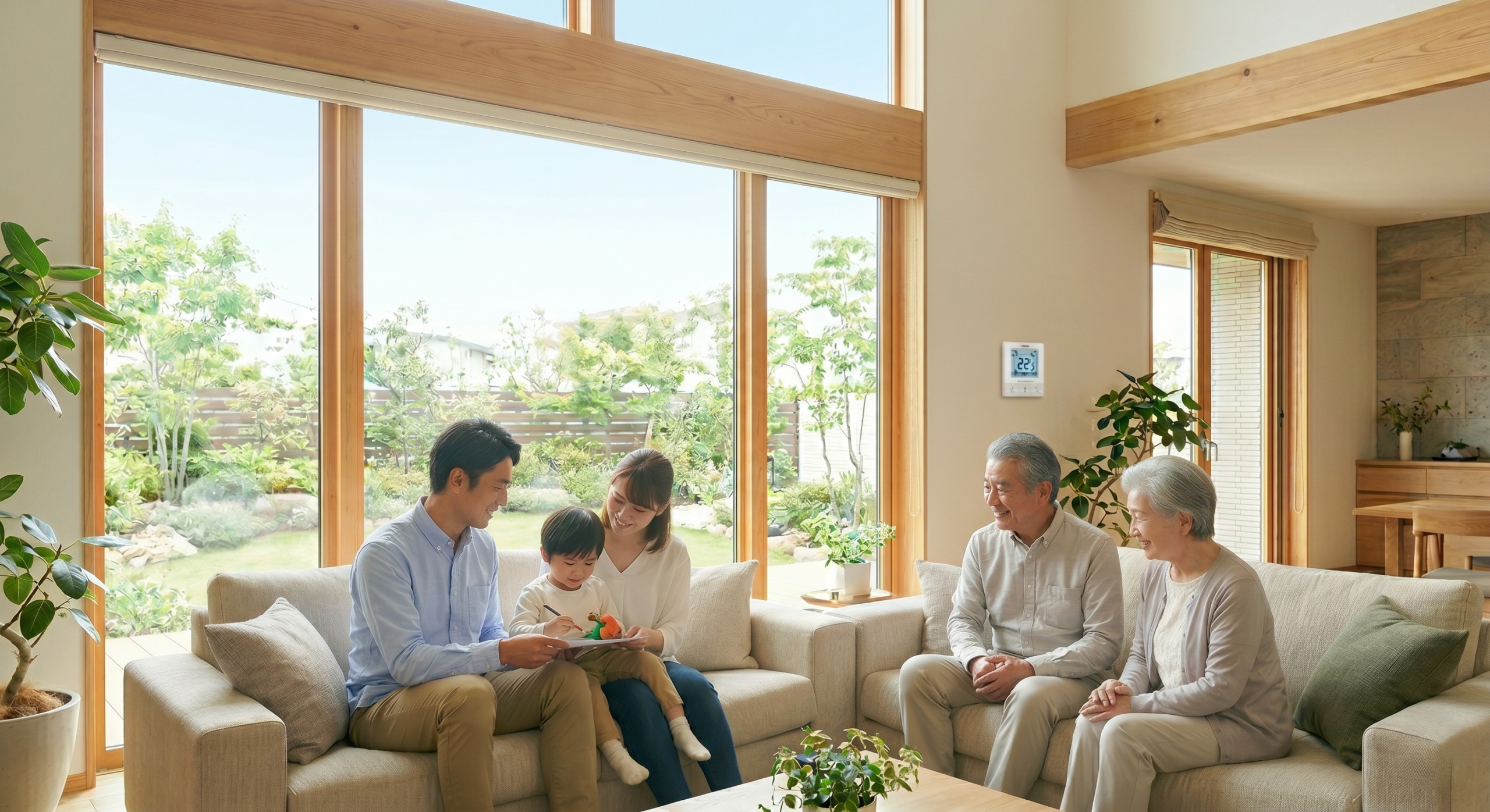 家族みんなが安心して暮らせる住まいのイメージ