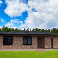 建築実例 スペースを最大限生かした平屋