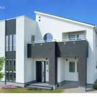 モノトーン・シンプルモダンな家