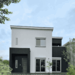 シンプルモダンなガルバリウム外壁