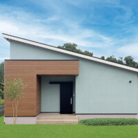 建築実例 回遊動線で家事楽な平屋