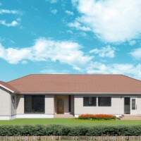 建築実例 整骨院を併設した 広々LDKの平屋